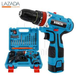 BONCHI สว่านกระแทก ไร้สาย 28V รุ่น 3 ระบบ พร้อมดอกสว่านและอุปกรณ์รวม 28 ชิ้น (แบต
2ก้อน)