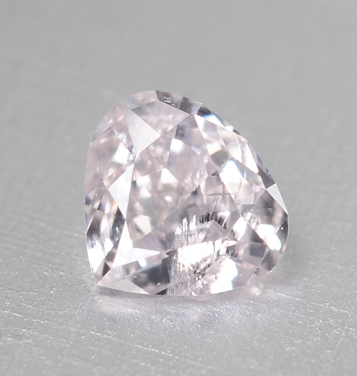 Fancy Pink Diamond 0.07 cts  Pear Shape Loose Diamond Untreated Natural Color