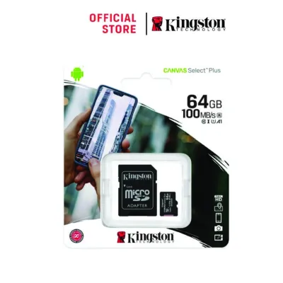 Kinston Canvas Select Class 10microSDHC/SDXC microSD Card 64GB (SDCS2/64GB)