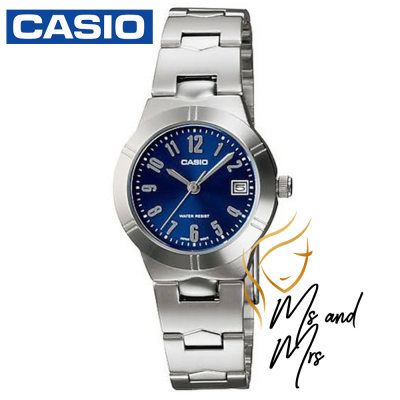 Casio Standard นาฬิกาข้อมือผู้หญิง สายสแตนเลส รุ่น LTP-1241D-2A2DF (หน้าปัดน้ำเงิน) Casio Standard นาฬิกาข้อมือผู้หญิง สายสแตนเลส รุ่น LTP-1241D-2A2DF (หน้าปัดน้ำเงิน)