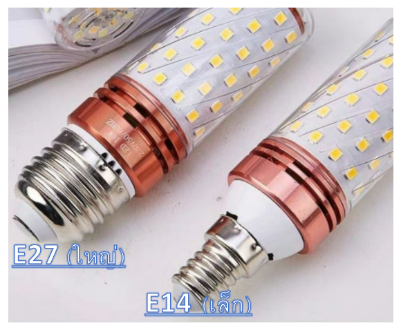 หลอดไฟ LED 12W - 20W ขั้ว E27 - Day Light/ Warm white