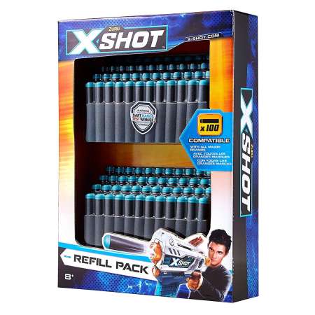 ของเล่นทอยส์อาร์อัส - กระสุนปืน 100 ลูก - กระสุนโฟม - X-SHOT 100 DARTS REFILL PACK - ZURU INC (TRU-892346)