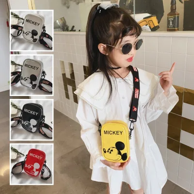 KTtrade Children Cute Cartoon Mickey Print Cross-body Handbag Fashion Girls Shoulder Messenger Bag