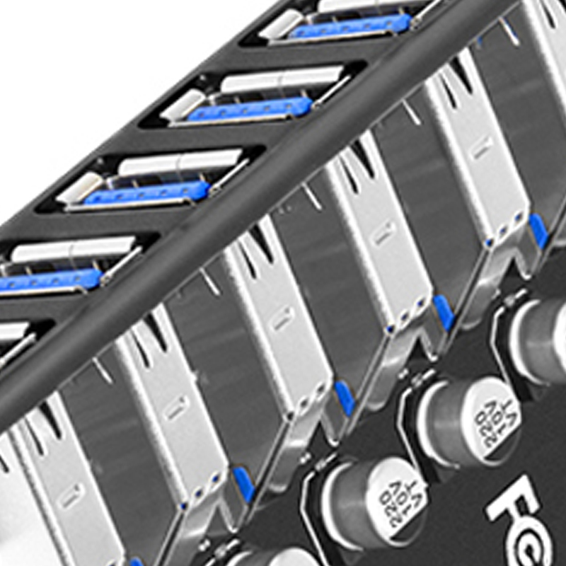 USB 3.0 PCI-E Expansion Card Adapter 7 Ports Hub Adapter External Controller PCI-E Extender PCI Express Card for Desktop