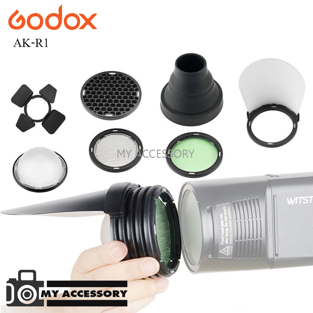Godox AK-R1 Accessory Kit For Round Flash Head - ชุดอุปกรณ์ฟิวเตอร์ กับแฟลช Godox V1 , หัวแฟลช Godox H200R , EC200