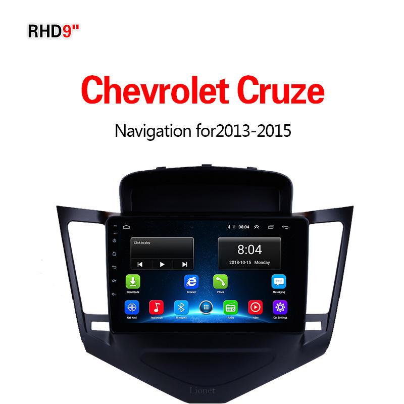 เครื่องนำทาง สำหรับรถยนต์ Chevrolet Cruze 2013-2015 9 Inch Android 6.0 4G NET 1G/16G  แผนที่ในการนำทาง