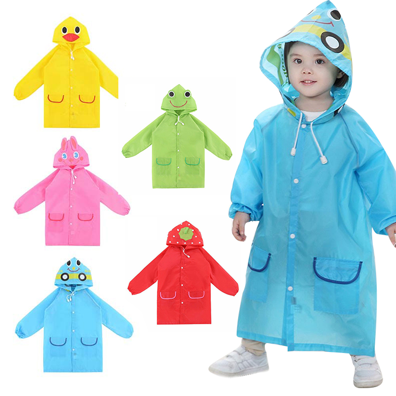 【Ready stock】เสื้อกันฝน ชุดกันฝนเด็ก Cartoon  Raincoat ชุดกันฝนเด็กลายการ์ตูน   ผ้าดี สีสันสดใส มีหมวกด้วย Outdoor Rain Tools K04