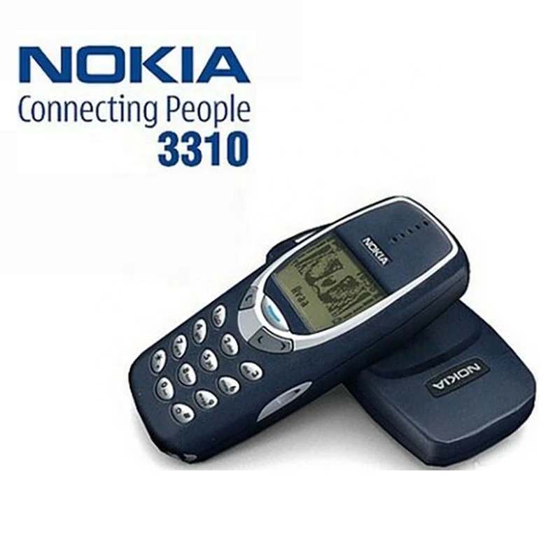 Nokias 3310 โทรศัพท์มือถือราคาถูก 2G GSM สีน้ำเงินเข้ม 900 mAh โทรศัพท์มือถือ