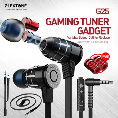 หูฟังเกมมิ่ง PLEXTONE G25 เวอร์ชั่น 2021 Gaming Earphone 3.5 mm สายยาว พร้อมไมค์ HD voice เบสหนัก ของแท้
