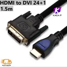ภาพขนาดย่อของภาพหน้าปกสินค้าHDM to DVI 24+1 Cable สาย HDM ไปเป็น DVI D Cable 24+1 ใช้งานได้ 2 ทิศทาง สำหรับ TV, DVD and Projector, Xbox360, PS4, ทีวี, โปรเจคเตอร์, คอมพิวเตอร์ 1.5-3M จากร้าน Kacha it บน Lazada