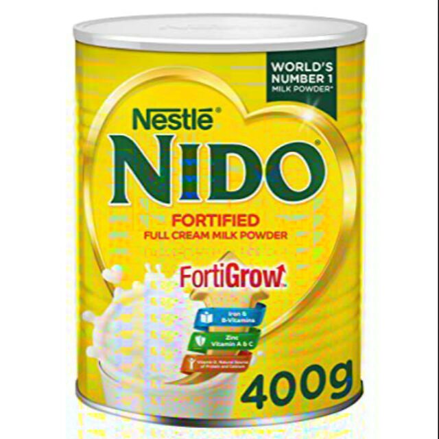 Nestle Nido Full Cream Milk Powder Fortified 400 gms.