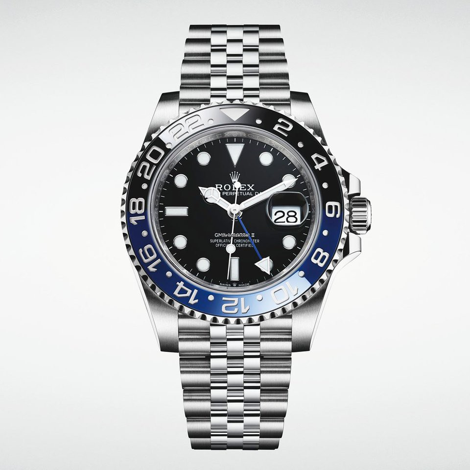 นาฬิกาผู้ชายโรเล็คซ์Rolex GMTMaster II Batman Black and Blue Bezel