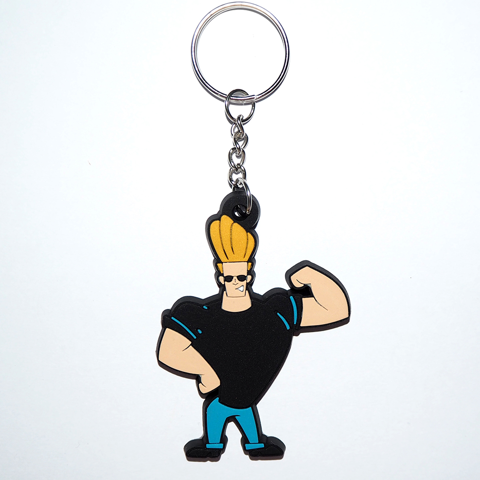 พร้อมส่ง???? Johnny Bravo จอห์นนี่ บราโว่ พวงกุญแจ Rubber Keychain