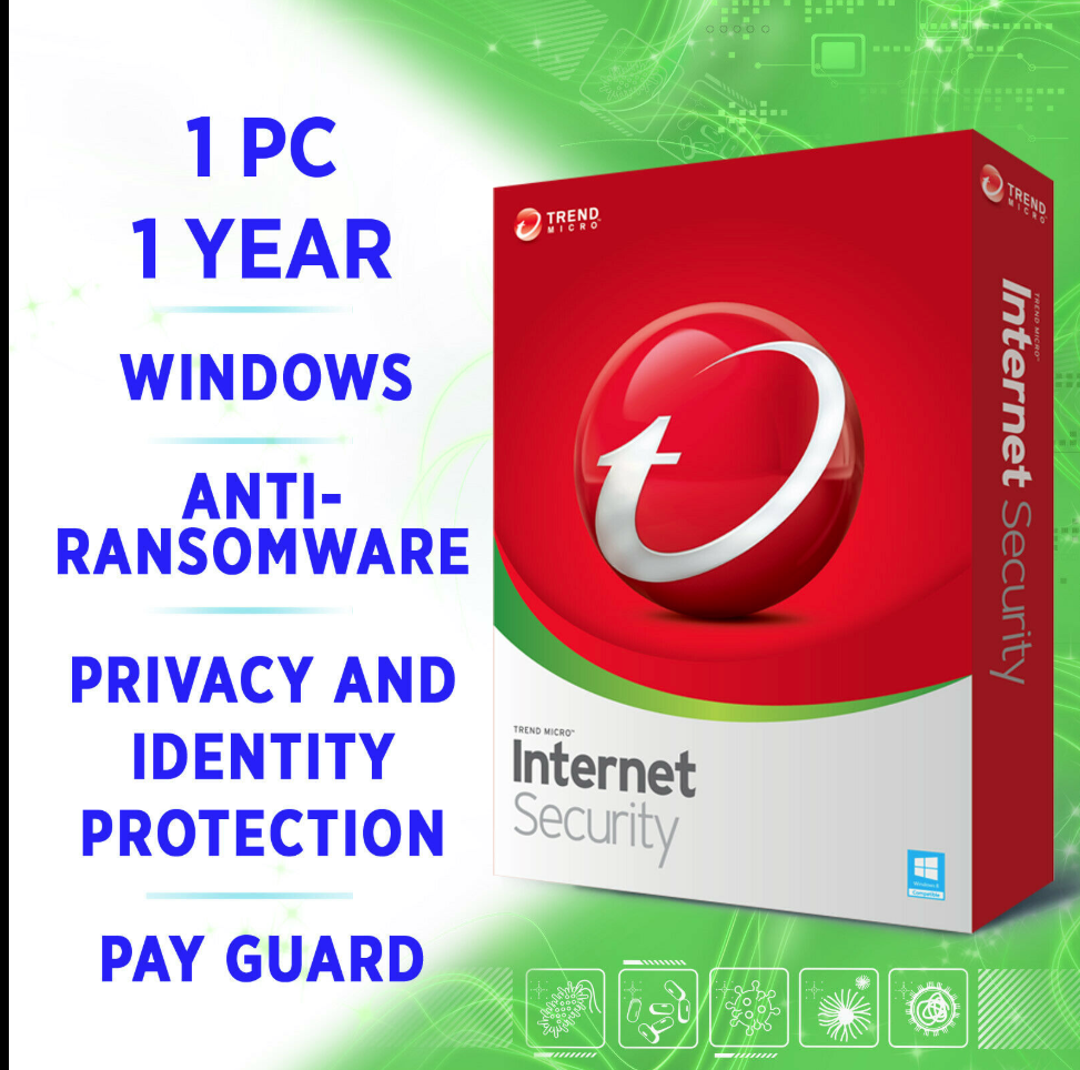 Trend Micro Internet Security 1 pc 1 year 2020 GLOBAL KEY full edition