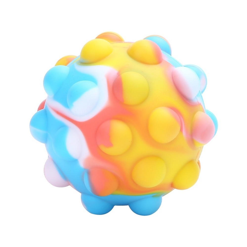 Newest 3D Stress Relief Ball Rainbow Pop Push Bubble Fidget Toy Balle ...