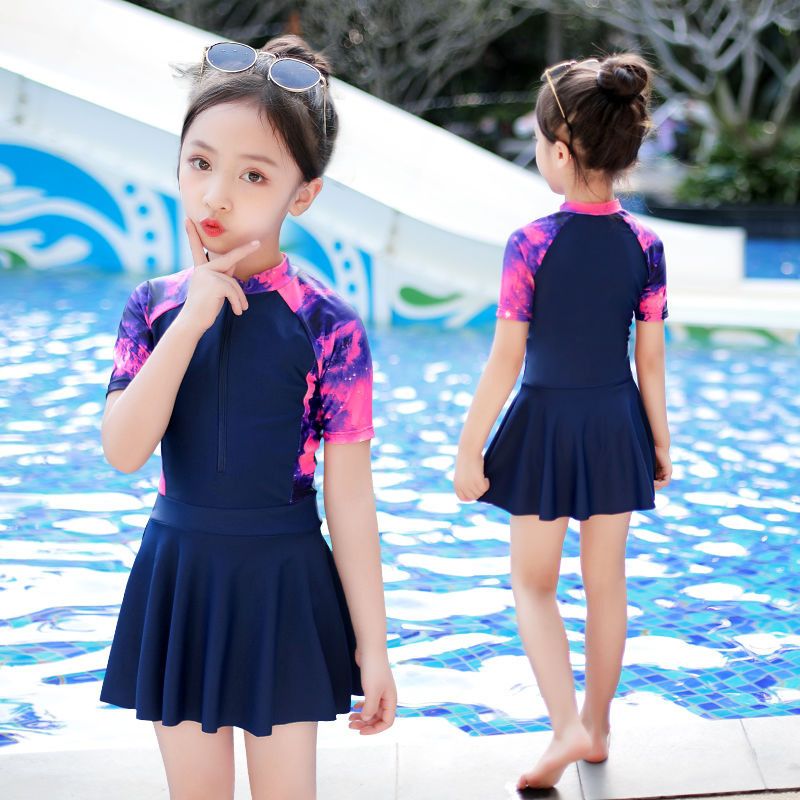 พร้อมส่ง ชุดว่ายน้ำเด็ก ชุดว่ายน้ำเด็กผู้หญิง ชุดว่ายน้ำเกาหลี ชุดว่ายน้ำงาน2ชิ้น มีไซส์ให้เลือก