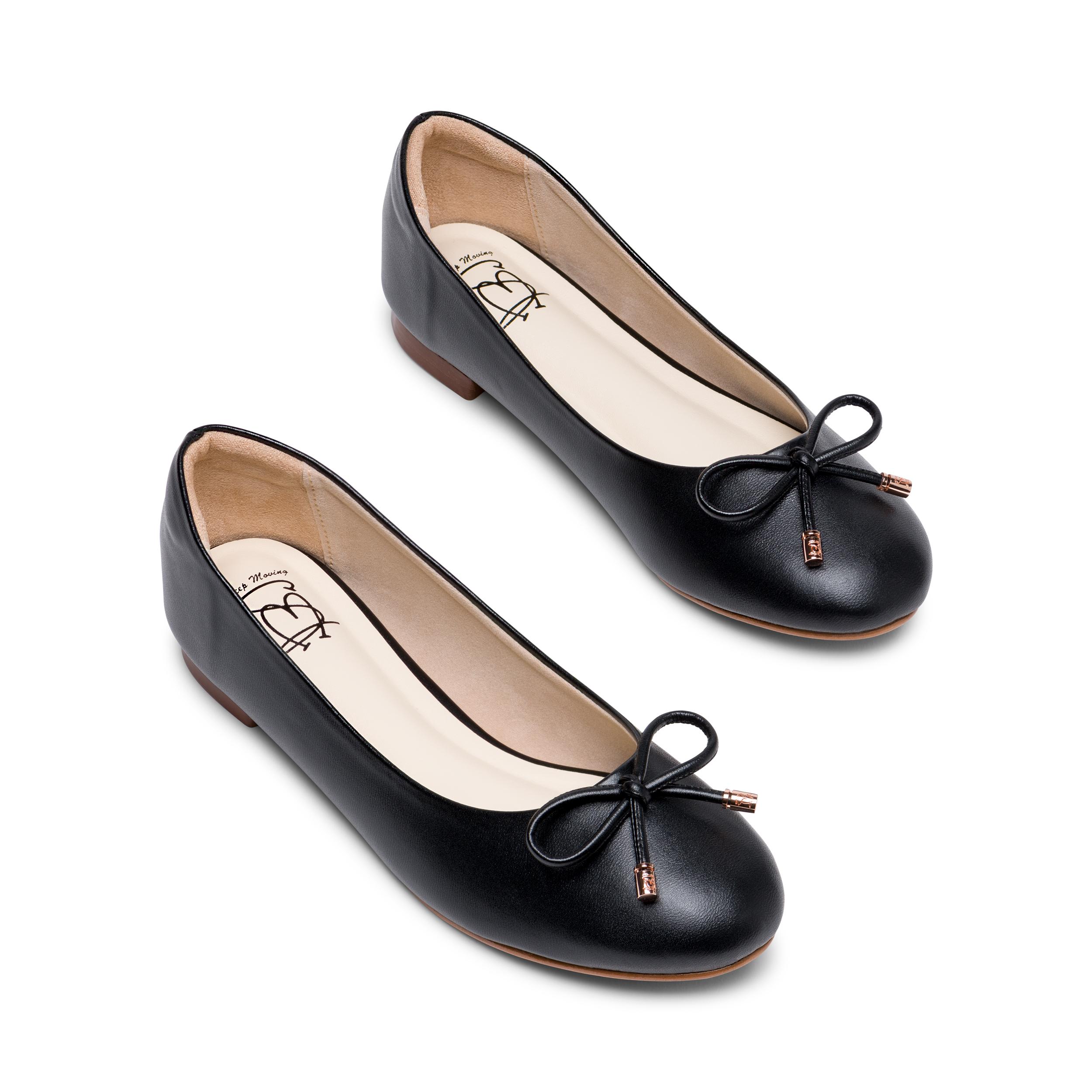 Ms.Choo Flats Mary Black/ รองเท้าส้นเตี้ย / รองเท้าบัลเล่ต์ / รองเท้าคัทชู นุ่ม สวมใส่สบาย สีดำ