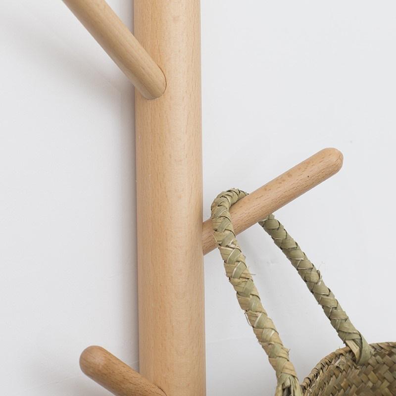 Wood Wall Hanger Wall Coat Hook Wood Clothes Hanger Storage Rack Home Decor Hooks for Hanging Coat Hats Decorative Hooks