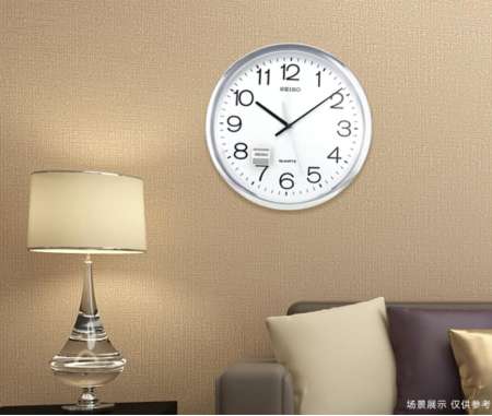 SEIKOแขวนผนังรุ่น PQA041-ST - Silver ( 16 นิ้ว )