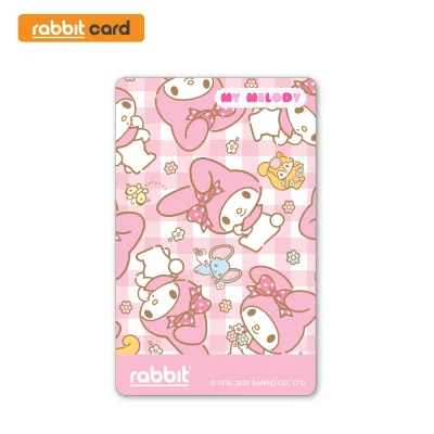 Rabbit Card บัตรแรบบิท My Melody สีชมพู สำหรับบุคคลทั่วไป (MM Pink)