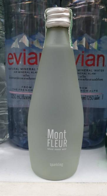น้ำแร่ Mont Fleur มองต์เฟลอ ขนาด 300 มล. Sparkling mineral water น้ำแร่ชนิดมีฟอง น้ำแร่ธรรมชาติ จากประเทศไทย