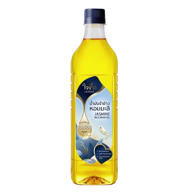 น้ำมันรำข้าวหอมมะลิ ตราใจข้าว 1 ลิตร Jaikao Jasmine Rice Bran Oil