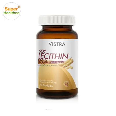 Vistra Soy lecithin 1200mg Plus Vitamin E 90 Capsules วิสทร้า ซอย เลซิติน 90 แคปซูล