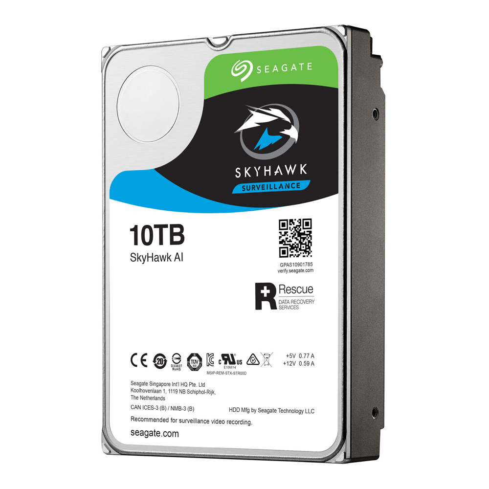 10 TB HDD (ฮาร์ดดิสก์) SEAGATE SKYHAWK AI SATA3 (ST10000VE0008) - Down ...