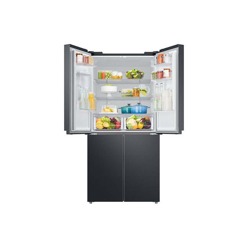 [จัดส่งฟรี] SAMSUNG ตู้เย็น 4 ประตู รุ่น RF48A4010B4/ST พร้อม Non-Plumbing Water Dispenser, 16.6 คิว (491L)