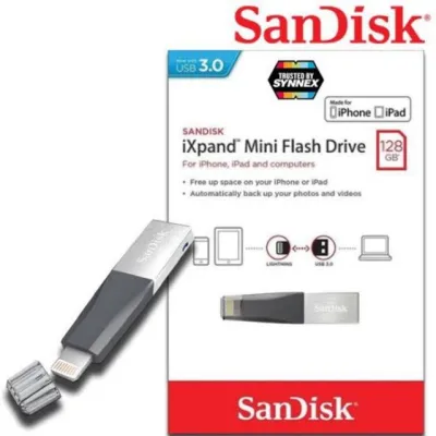 SanDisk iXpand Mini flash drive 128GB (SDIX40N-128G-GN6NN) แฟลชไดร์ฟสำหรับ iPhone และ iPad