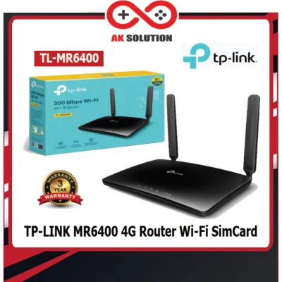 TP-Link TL-MR6400, 300Mbps Wireless N 4G LTE Router, เราเตอร์ใส่ซิม