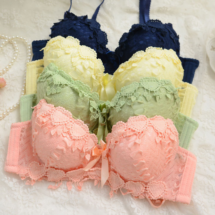 Lansrub Bra (N224) เสื้อชั้นในลายลูกไม้ Sexy มีฟองน้ำเสริมถอดได้ มีโครงดันทรง ทรงสวย สำหรับผู้หญิง