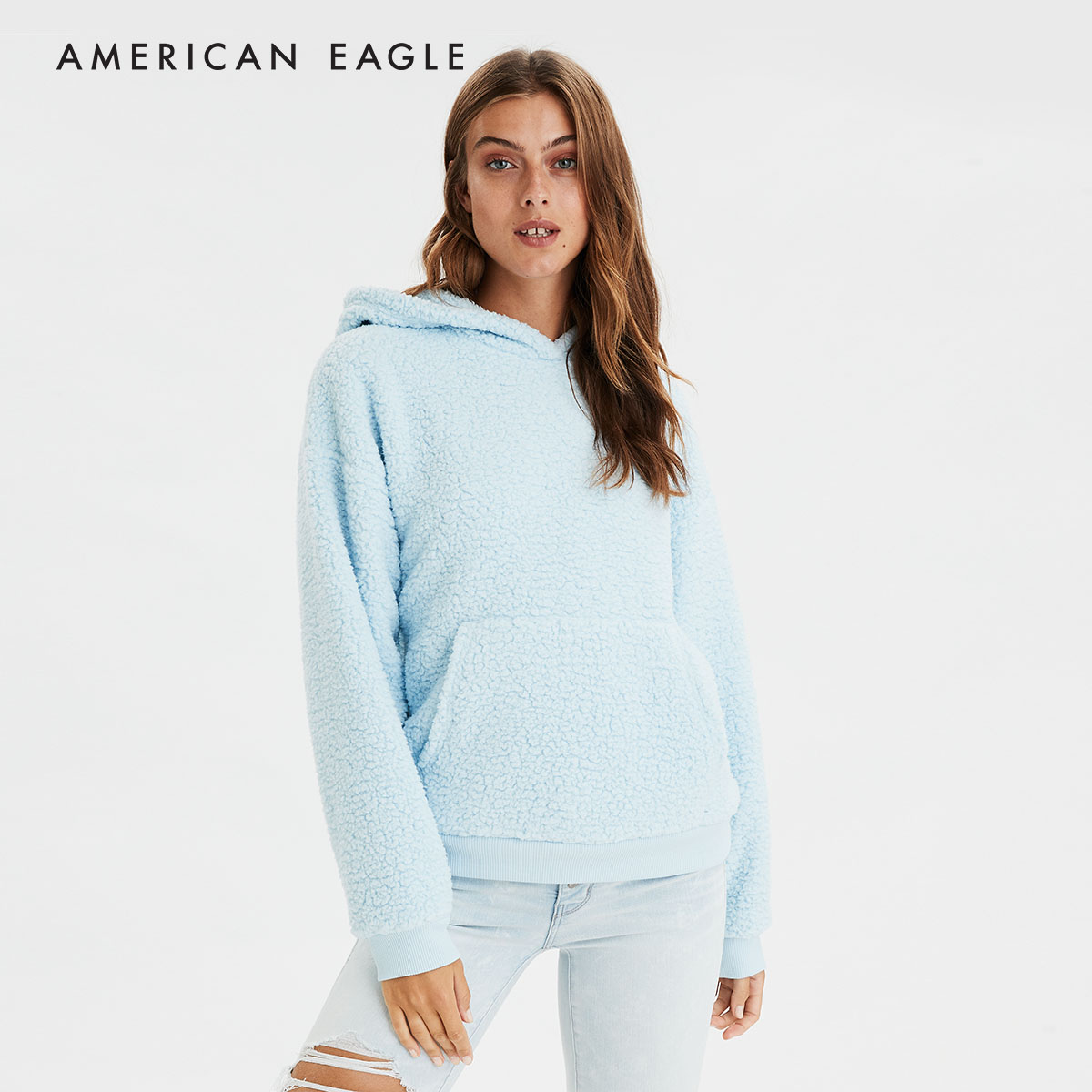 aerie sherpa hoodie