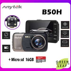 Anytek Car Dash Cam Camera B50 and Behind camara Car camera กล้องติดรถยนต์พร้อมกล้องหลัง DVR Full HD 1080P G-Sensor เมนูภาษาไทย + Micro SD 16 GB ขาย Anytek Car Dash Cam Camera B50 and Behind camara Car camera กล้องติดรถยนต์พร้อมกล้องหลัง DVR Full HD 1080P G-Sensor เมนูภาษาไทย + Micro SD 16 GB