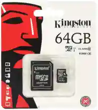 ภาพขนาดย่อของภาพหน้าปกสินค้าKingston เมมโมรี่การ์ด 64GB SDHC/SDXC Class 10 UHS-I Micro SD Card with Adapter จากร้าน Buy home 1593365983 บน Lazada ภาพที่ 1