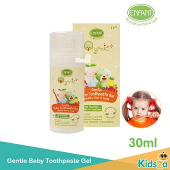 Enfant ยาสีฟัน สูตรเจล สำหรับเด็กโต [1Y+] Organic Plus Gentle Baby Toothpaste Gel 30ml.