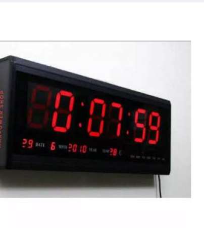 PAE-1139 BY Hotai นาฬิกาปลุกดิจิตอล LED 48 x18.2 x4.8 ซม. รุ่น HT-4819  สีแดง