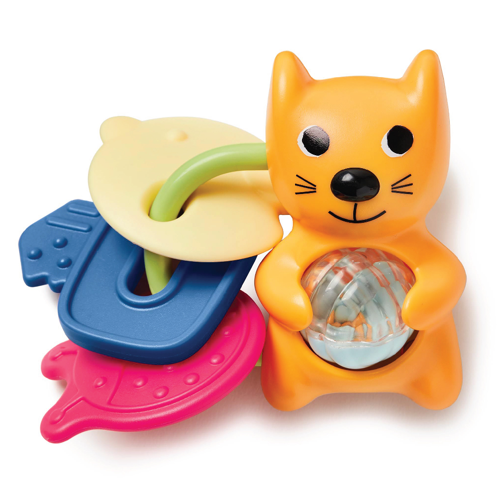 Skip Hop Vibrant Village Rattle & Teethe Keys ของเล่นยางกัด สีสันสดใส ...