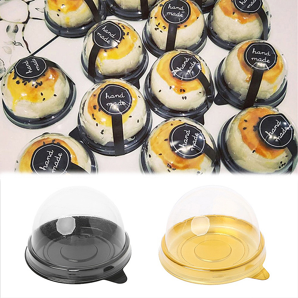 SM6N 50Sets Happy Birthday Christmas Wedding Party DIY Mini Round Moon Cake Cupcake Packaging Mooncake Boxes Candy Box