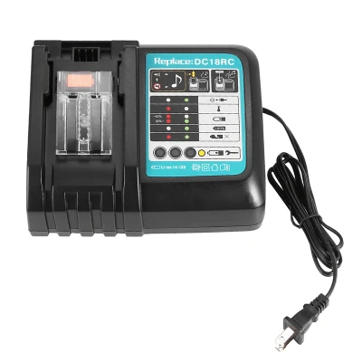 Li-Ion Battery Charger 3A Charging Current For Makita 14.4V 18V Bl1830 Bl1430 Dc18Rc Dc18Ra Power Tool Dc18Rct Charge Us Plug