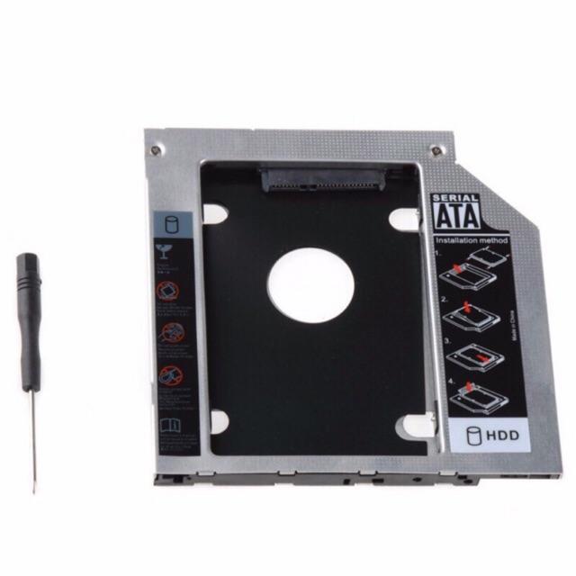SATA SSD ฮาร์ดดิสก์ไดรฟ์เวอร์ Converter สำหรับ 9.5mm CD / DVD-ROM Hard Drive Caddy 9.5มิลลิเมตรยูนิเวอร์แซ รุ่นตัวบาง