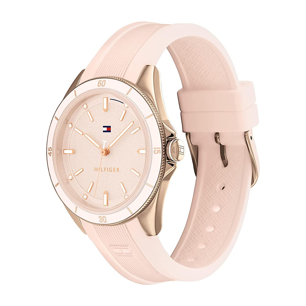 TOMMY HILFIGER TH1782479 นาฬิกาข้อมือผู้หญิง สายซิลิโคน สีชมพู ...