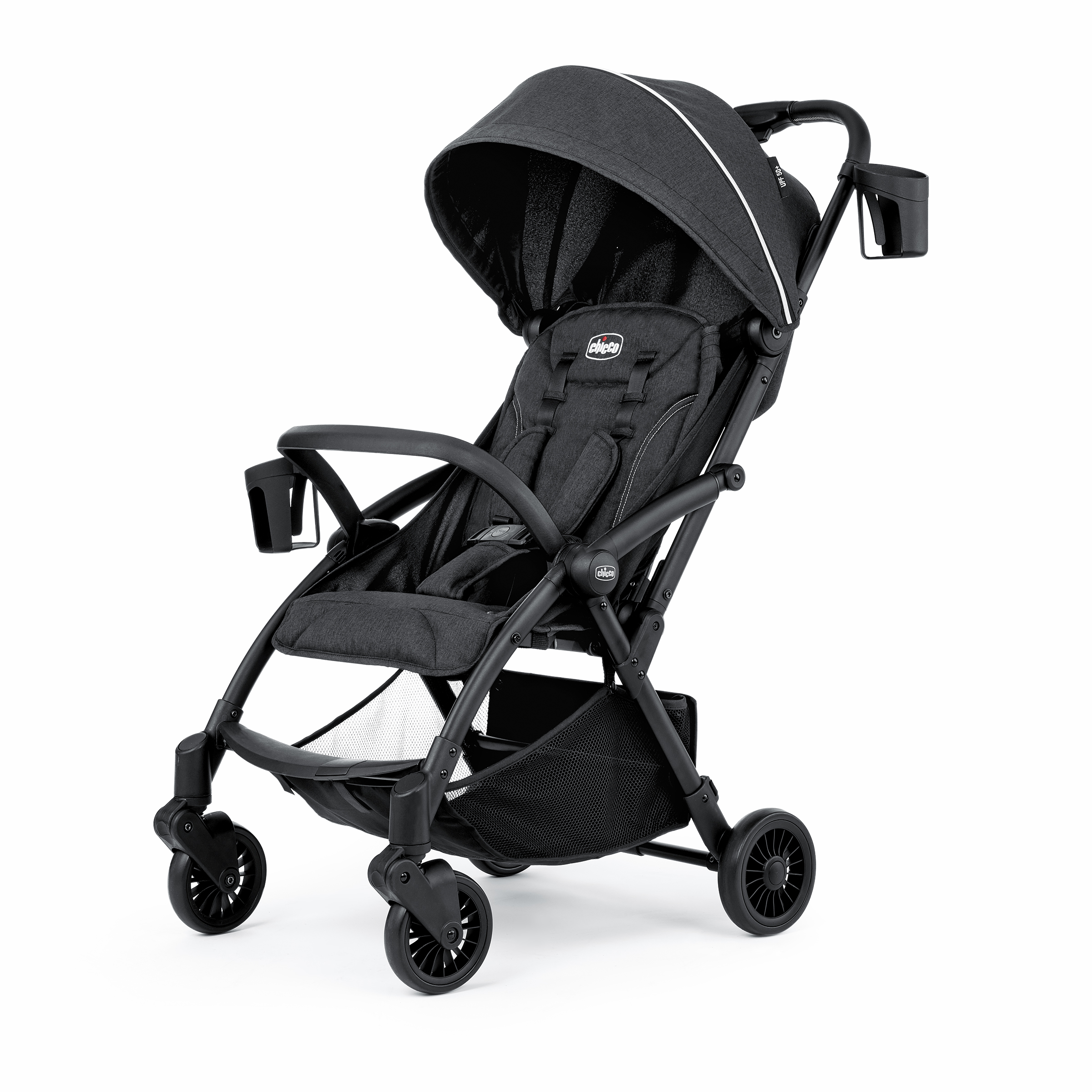 Chicco Presto Compact Stroller รถเข็นเด็ก 0M+ พับอัตโนมัติ เอน 3 ระดับ พับง่าย นั่งสบาย