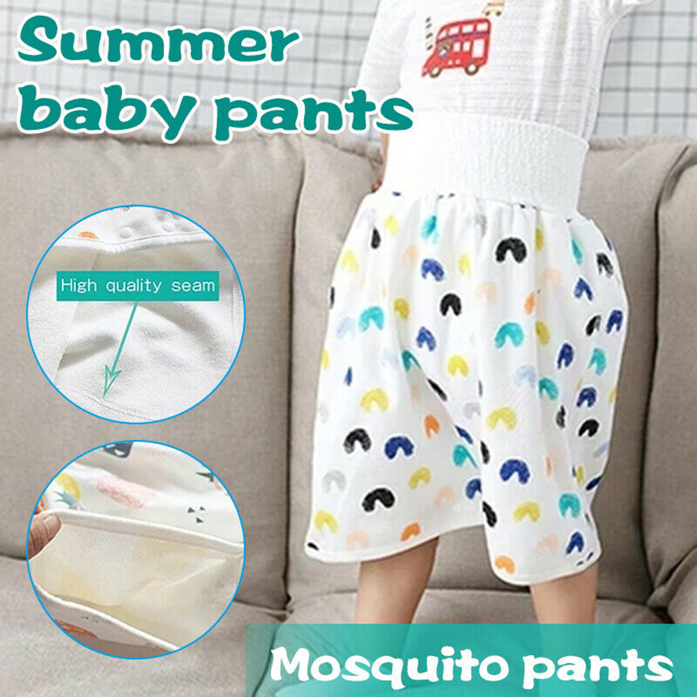 DAORE55 Hot New Waterproof Bed Clothes Easy to Clean Superior Comfy Cotton Bamboo Fiber Childrens Diaper Skirt Shorts Anti Bed-wetting Toilet Training Pants