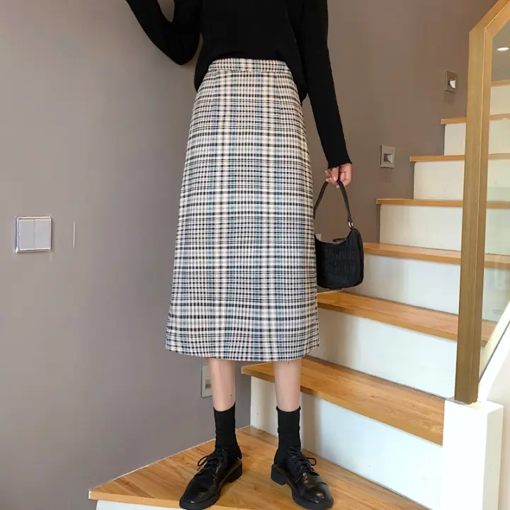 plaid skirt lazada