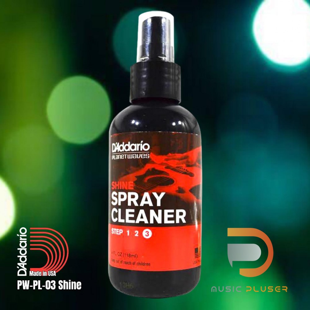 D’Addario PWPL03 Shineน้ำยาทำความสะอาดกีตาร์ แบบหัวสเปรย์ (Shine