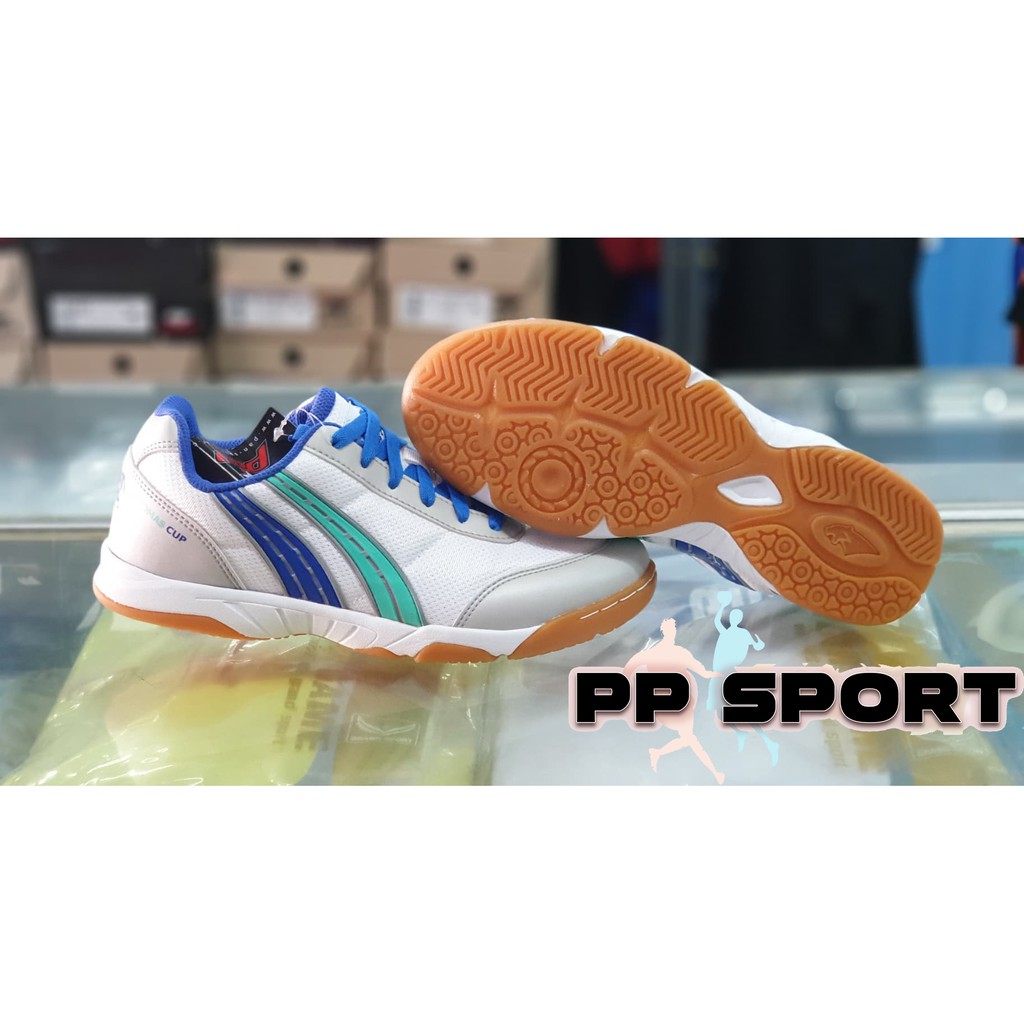 รองเท้ากีฬา รองเท้า Badminton รองเท้าแบดมินตันแพน Thomas Cap Pf 1290 WG สีขาว มือ 1 แท้ 100% Size6-12us