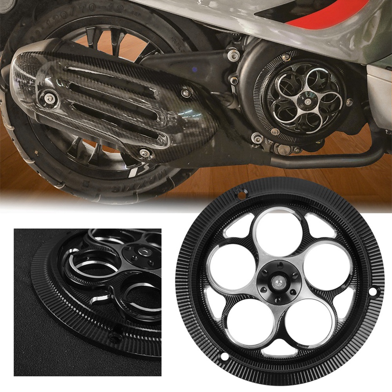 Motorcycle Engine Cover Fan Guard Radiator Protection Cover for Piaggio Vespa Sprint Primavera 150 125 2013-2021