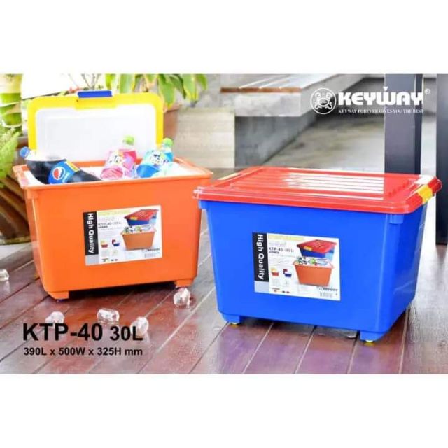 keyway ถังแช่ ถังน้ำแข็ง กล่องเก็บรักษาความเย็นอเนกประสงค์ ขนาด 30L No.KTP-40