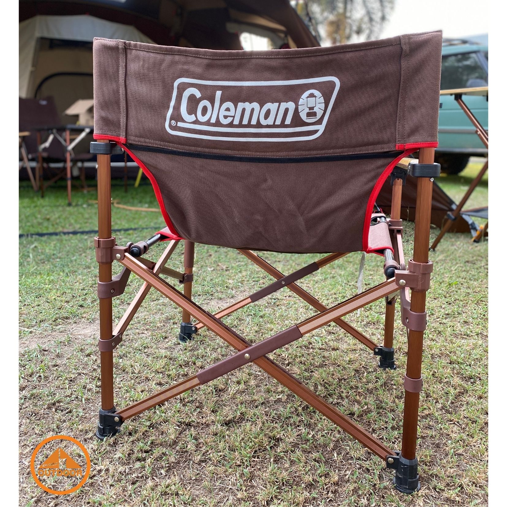 เก้าอี้สนาม camping Coleman master series 3way canvas deck